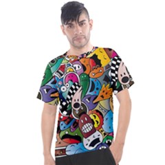 Cartoon Explosion Cartoon Characters Funny Men s Sport Top by Salman4z