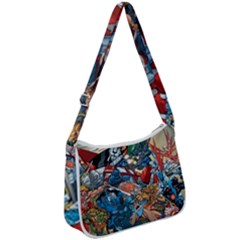 80 s Cartoons Cartoon Masters Of The Universe Zip Up Shoulder Bag by Salman4z