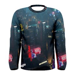 Cityscape Digital Art Men s Long Sleeve Tee by Salman4z