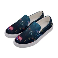 Cityscape Digital Art Women s Canvas Slip Ons by Salman4z