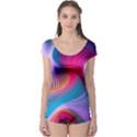 Colorful 3d Waves Creative Wave Waves Wavy Background Texture Boyleg Leotard  View1