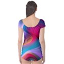 Colorful 3d Waves Creative Wave Waves Wavy Background Texture Boyleg Leotard  View2