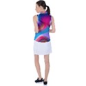 Colorful 3d Waves Creative Wave Waves Wavy Background Texture Women s Sleeveless Polo Tee View2