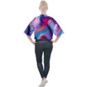 Colorful 3d Waves Creative Wave Waves Wavy Background Texture Mock Neck Tee View2