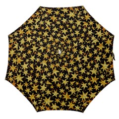 Shiny Glitter Stars Straight Umbrellas