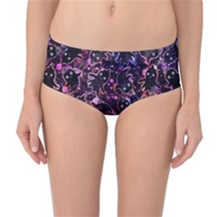 Fun Spooky Cute Ghosts Adoxali Halloween Mid-Waist Bikini Bottoms