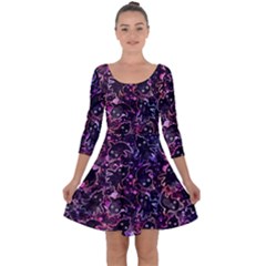 Fun Spooky Cute Ghosts Adoxali Halloween Quarter Sleeve Skater Dress