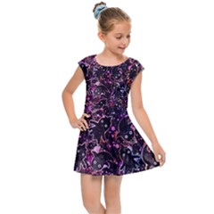 Fun Spooky Cute Ghosts Adoxali Halloween Kids  Cap Sleeve Dress