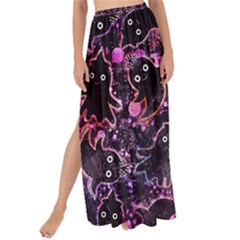 Fun Spooky Cute Ghosts Adoxali Halloween Maxi Chiffon Tie-Up Sarong