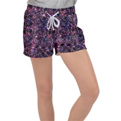 Fun Spooky Cute Ghosts Adoxali Halloween Women s Velour Lounge Shorts by Salman4z