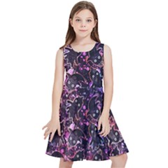 Fun Spooky Cute Ghosts Adoxali Halloween Kids  Skater Dress