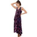 Fun Spooky Cute Ghosts Adoxali Halloween V-Neck Chiffon Maxi Dress View1