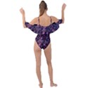 Fun Spooky Cute Ghosts Adoxali Halloween Drape Piece Swimsuit View2