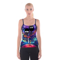 Rick And Morty In Outer Space Spaghetti Strap Top by Salman4z