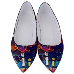 Rick And Morty In Outer Space Women s Low Heels by Salman4z