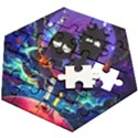 Rick And Morty In Outer Space Wooden Puzzle Hexagon View2