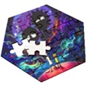 Rick And Morty In Outer Space Wooden Puzzle Hexagon View3