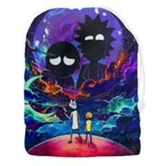 Rick And Morty In Outer Space Drawstring Pouch (3xl) by Salman4z