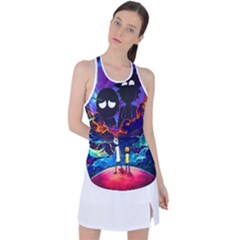 Rick And Morty In Outer Space Racer Back Mesh Tank Top by Salman4z