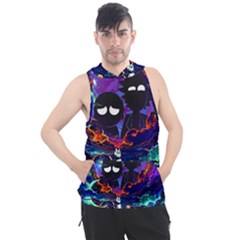 Rick And Morty In Outer Space Men s Sleeveless Hoodie by Salman4z