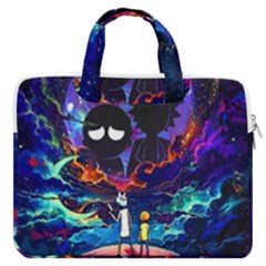 Rick And Morty In Outer Space Macbook Pro 13  Double Pocket Laptop Bag by Salman4z