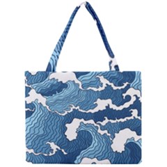 Waves Aesthetics Illustration Japanese Mini Tote Bag