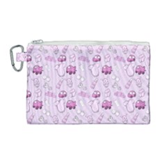 Baby Toys Canvas Cosmetic Bag (large) by SychEva