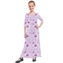 Baby Toys Kids  Quarter Sleeve Maxi Dress by SychEva