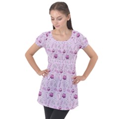 Baby Toys Puff Sleeve Tunic Top by SychEva