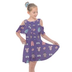 Baby Clothes Kids  Shoulder Cutout Chiffon Dress