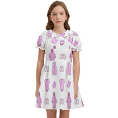 Kid’s Clothes Kids  Bow Tie Puff Sleeve Dress by SychEva