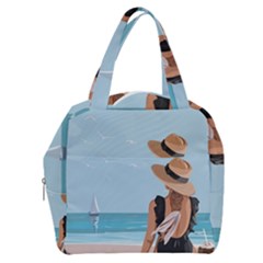 Rest By The Sea Boxy Hand Bag by SychEva