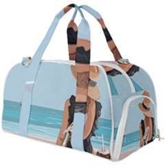 Rest By The Sea Burner Gym Duffel Bag by SychEva