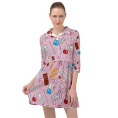 Medical Mini Skater Shirt Dress by SychEva