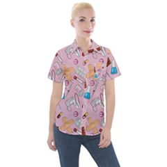 Medical Women s Short Sleeve Pocket Shirt