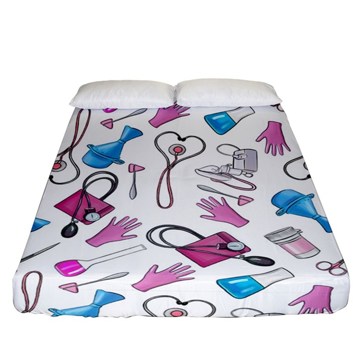 Medicine Fitted Sheet (Queen Size)