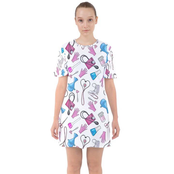 Medicine Sixties Short Sleeve Mini Dress