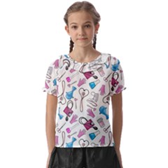 Medicine Kids  Frill Chiffon Blouse by SychEva