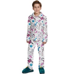 Medicine Kids  Long Sleeve Velvet Pajamas Set by SychEva