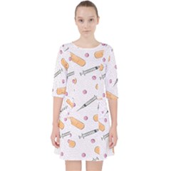 Medicine Quarter Sleeve Pocket Dress by SychEva