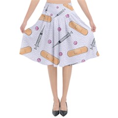 Medicine Flared Midi Skirt