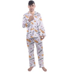 Medicine Men s Long Sleeve Satin Pajamas Set by SychEva