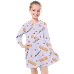 Medicine Kids  Quarter Sleeve Shirt Dress by SychEva