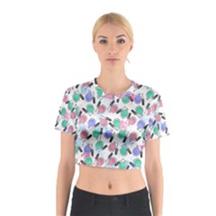 Nail Polish Cotton Crop Top by SychEva