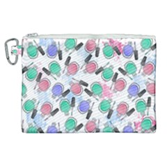 Nail Polish Canvas Cosmetic Bag (xl) by SychEva