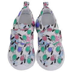 Nail Polish Kids  Velcro No Lace Shoes by SychEva