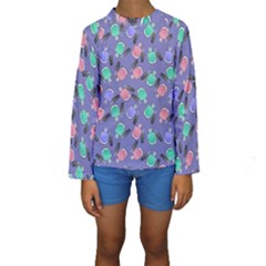 Nail Polish Kids  Long Sleeve Swimwear by SychEva