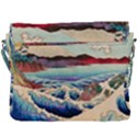 Wave Japanese Mount Fuji Woodblock Print Ocean Buckle Messenger Bag View3