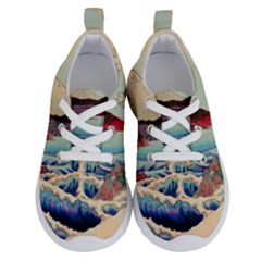 Wave Japanese Mount Fuji Woodblock Print Ocean Running Shoes