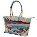 Wave Japanese Mount Fuji Woodblock Print Ocean Canvas Shoulder Bag View1